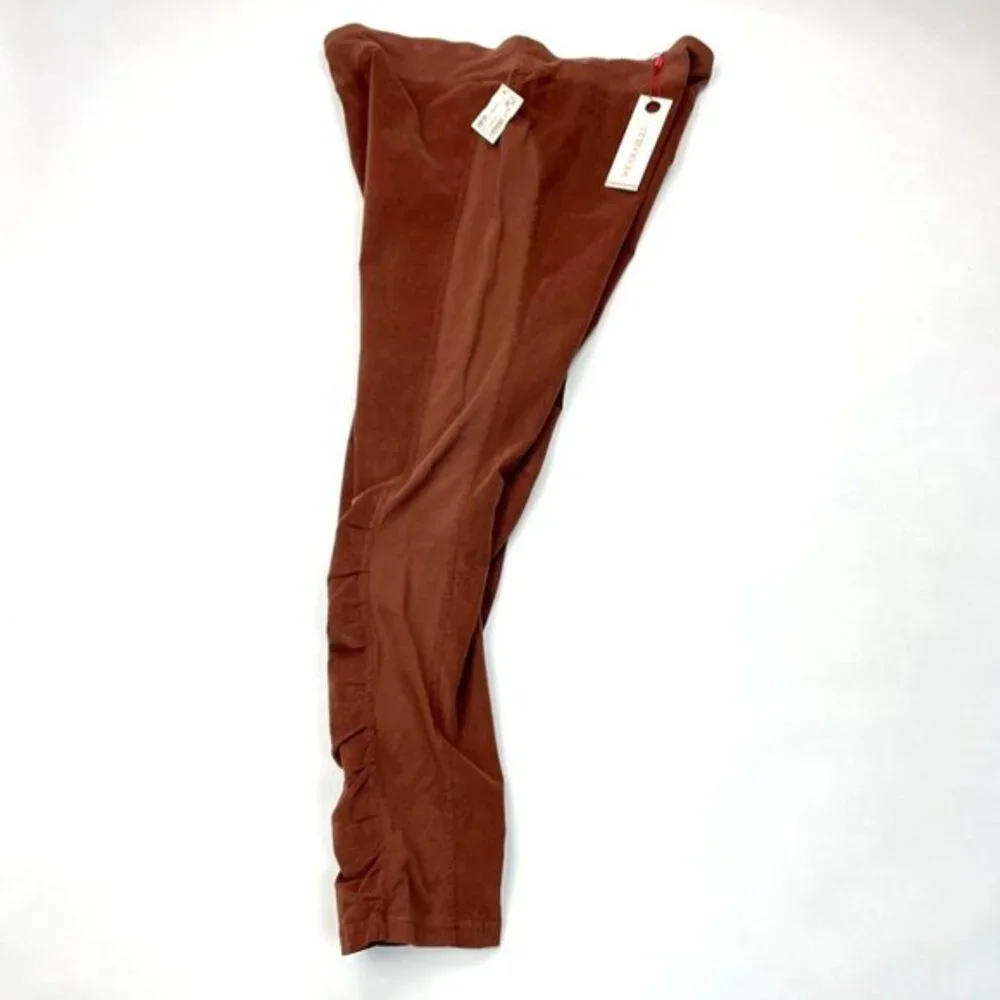 XCVI Cord OSLO Leggings Women XL‎ NWT Stretch Cotton Elastic Waistband Ruched